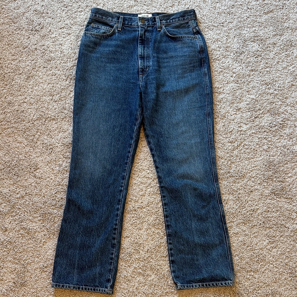 AGOLDE Dark Wash 100% Cotton Pinch Waist High Rise Jeans Size 29
